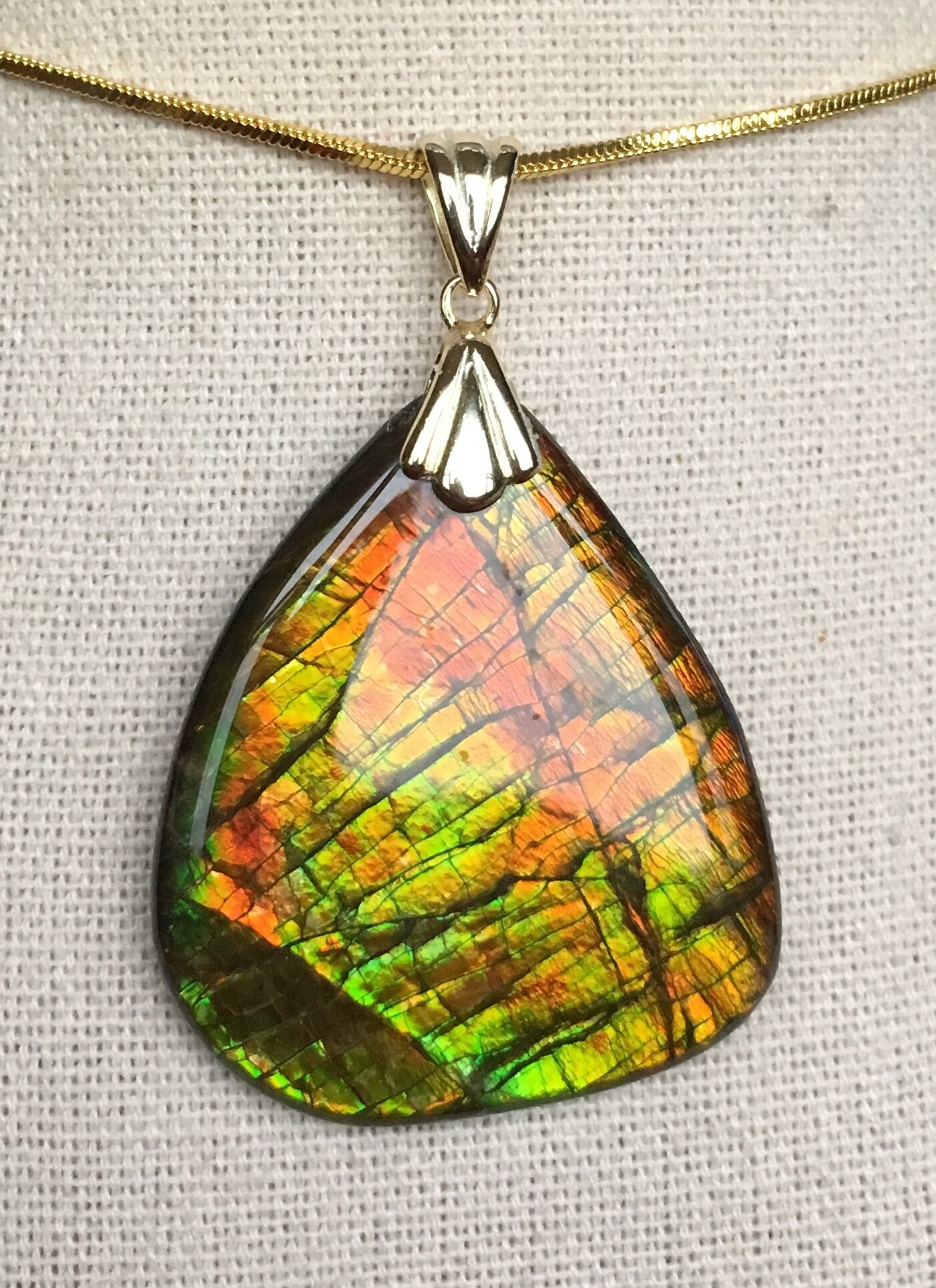 Ammolit Anhänger - Super Heller Stein von AmmoliteRainbows