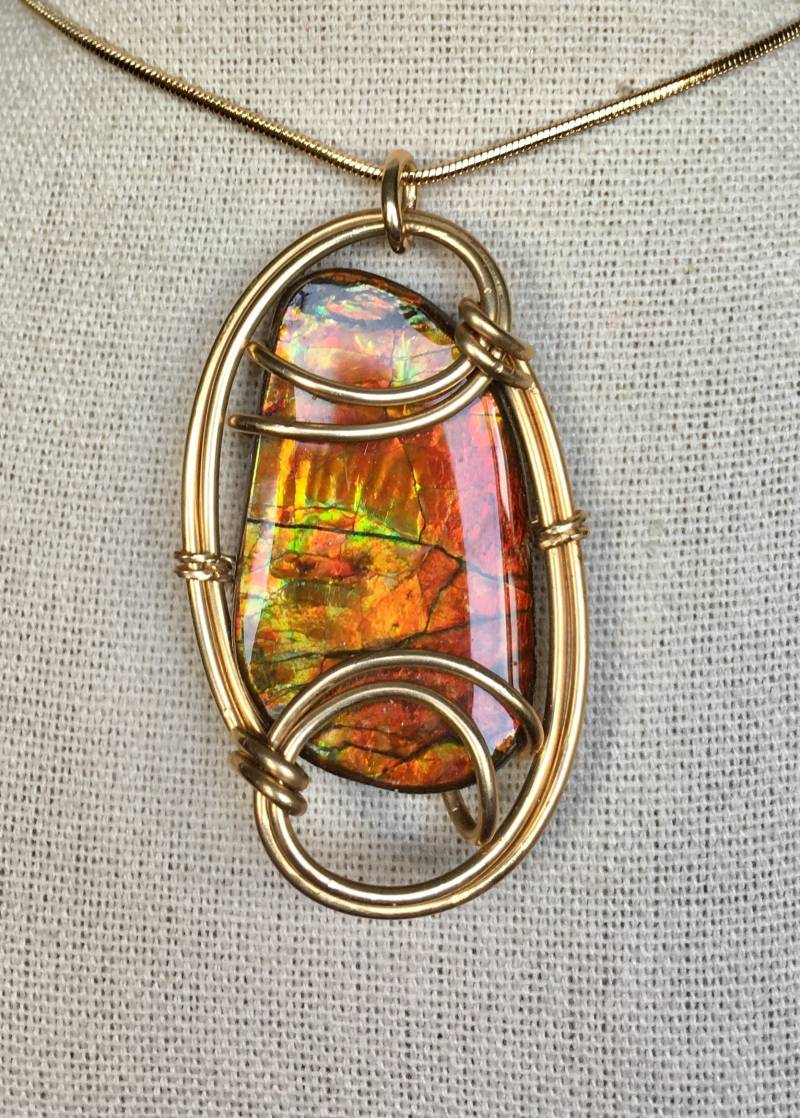 Ammolit Anhänger Ammolit Anhänger von AmmoliteRainbows