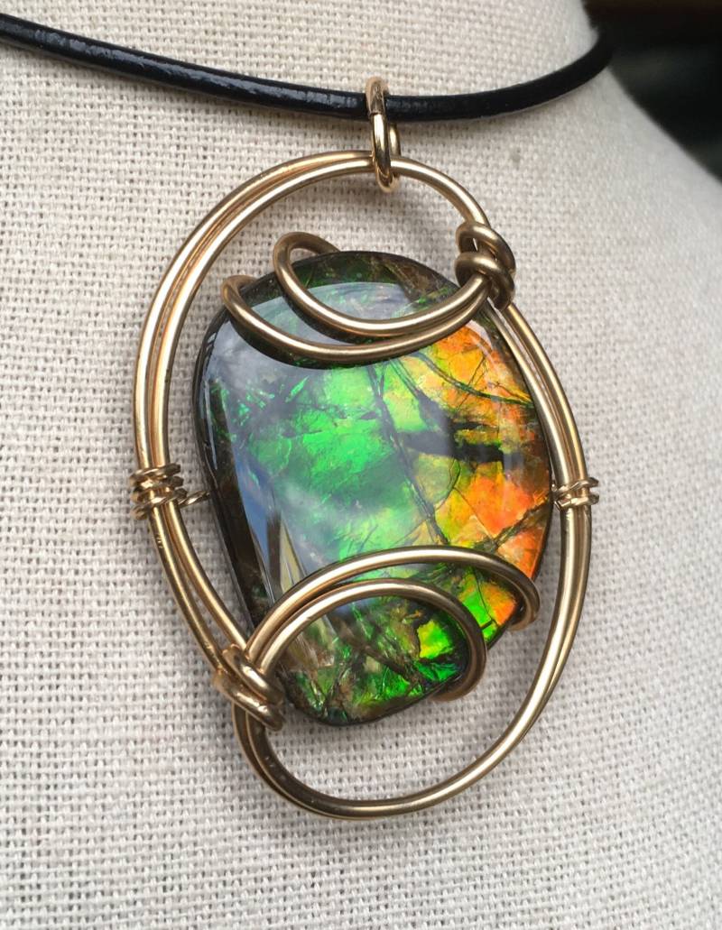 Ammolit Anhänger Ammolit Anhänger von AmmoliteRainbows