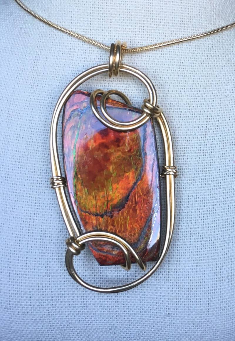 Ammolit Anhänger Ammolit Anhänger von AmmoliteRainbows