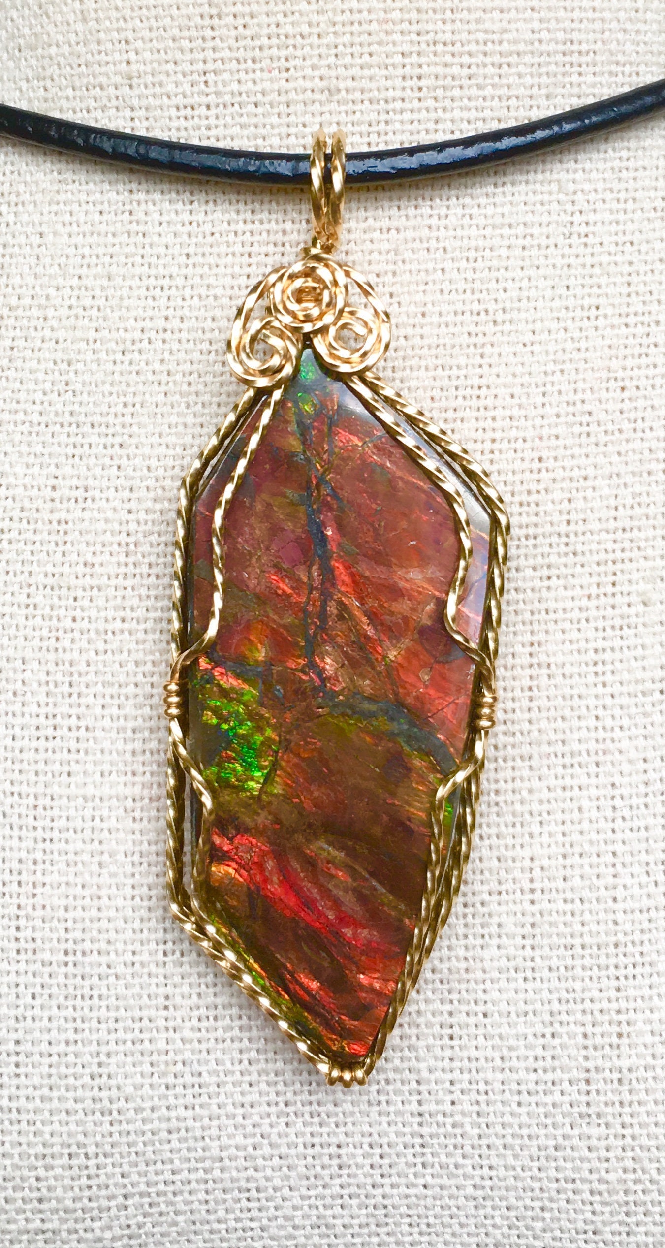 Ammolit Anhänger Ammolit Anhänger von AmmoliteRainbows