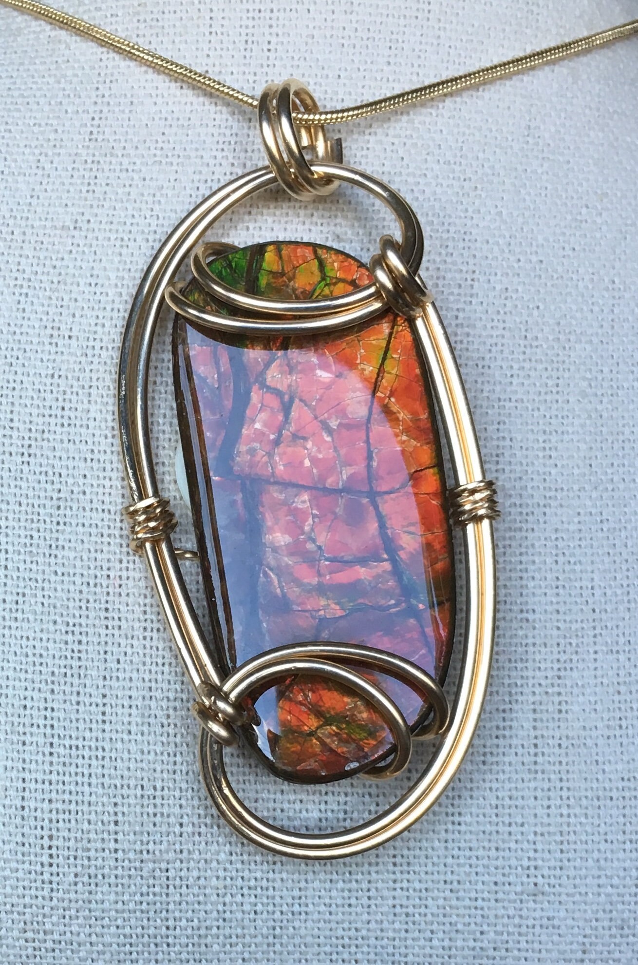 Ammolit Anhänger Ammolit Anhänger von AmmoliteRainbows