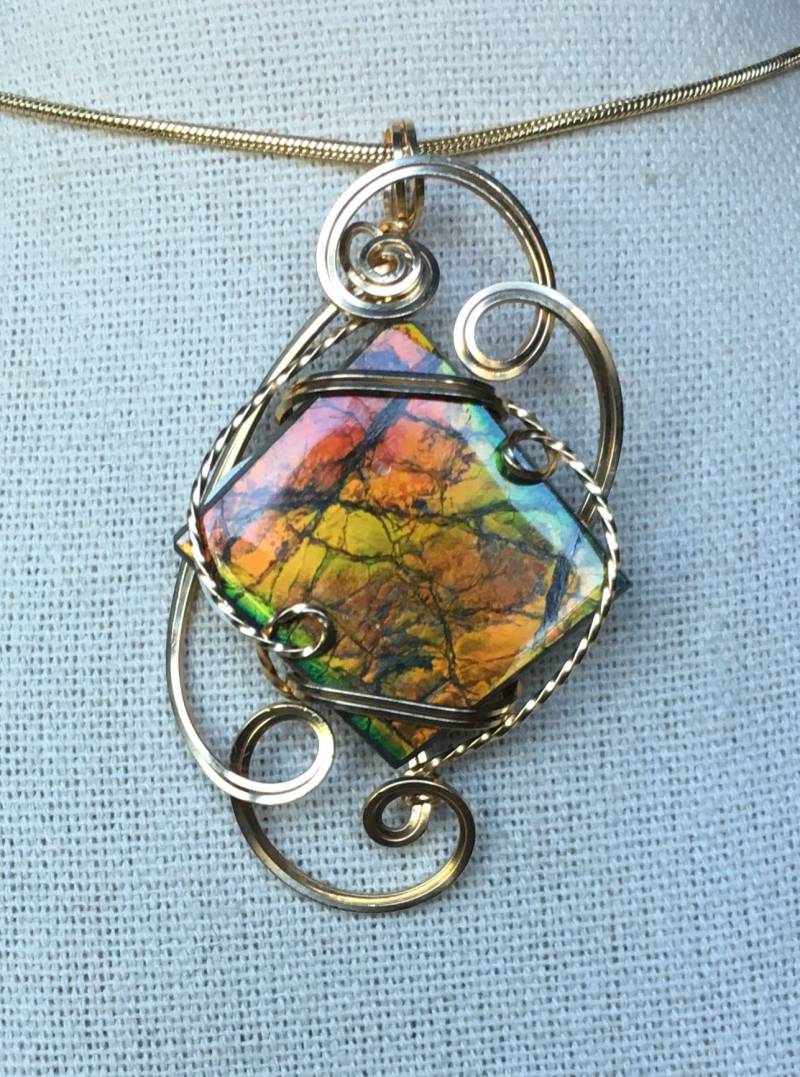 Ammolit Anhänger Ammolit Anhänger von AmmoliteRainbows