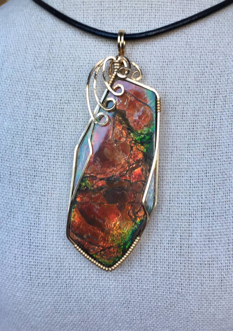 Ammolit Anhänger Ammolit Anhänger von AmmoliteRainbows