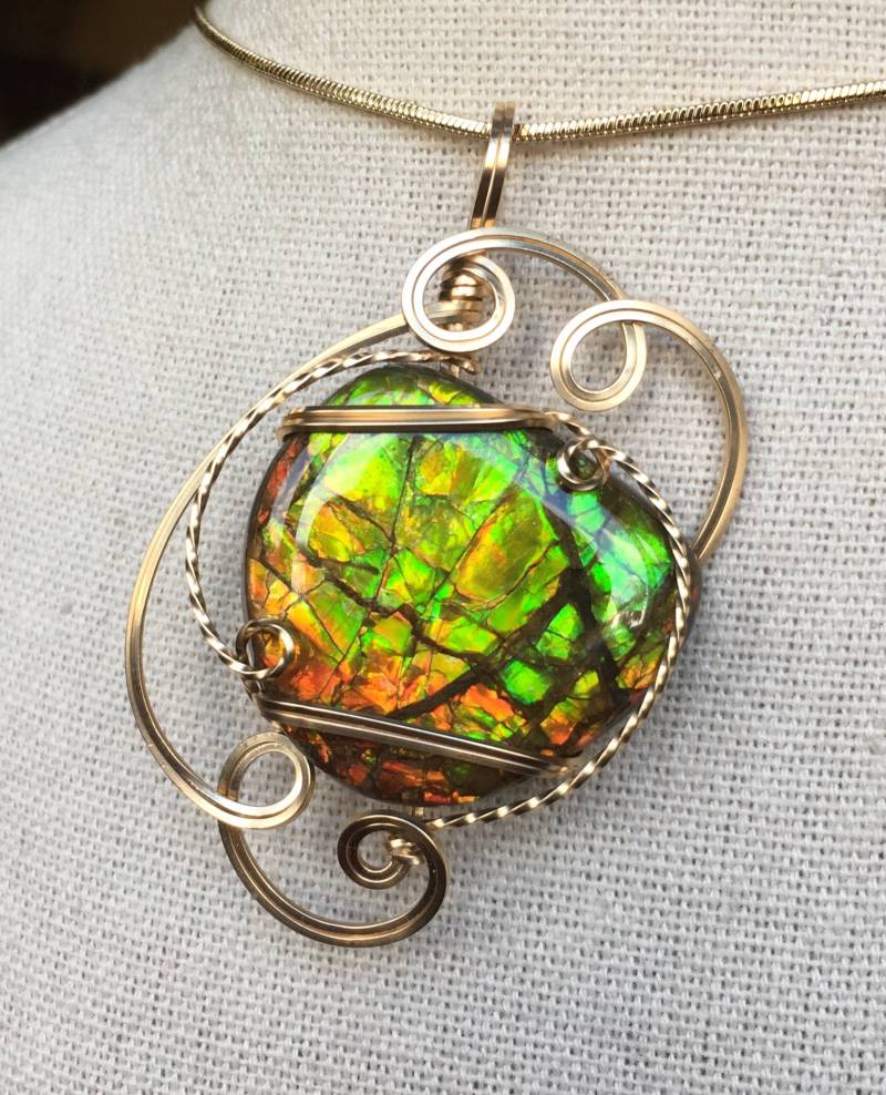 Ammolit Anhänger Ammolit Anhänger von AmmoliteRainbows