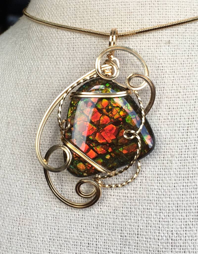 Ammolit Anhänger Ammolit Anhänger von AmmoliteRainbows