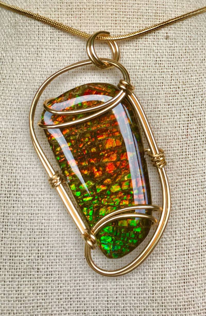 Ammolit Anhänger Ammolit Anhänger von AmmoliteRainbows