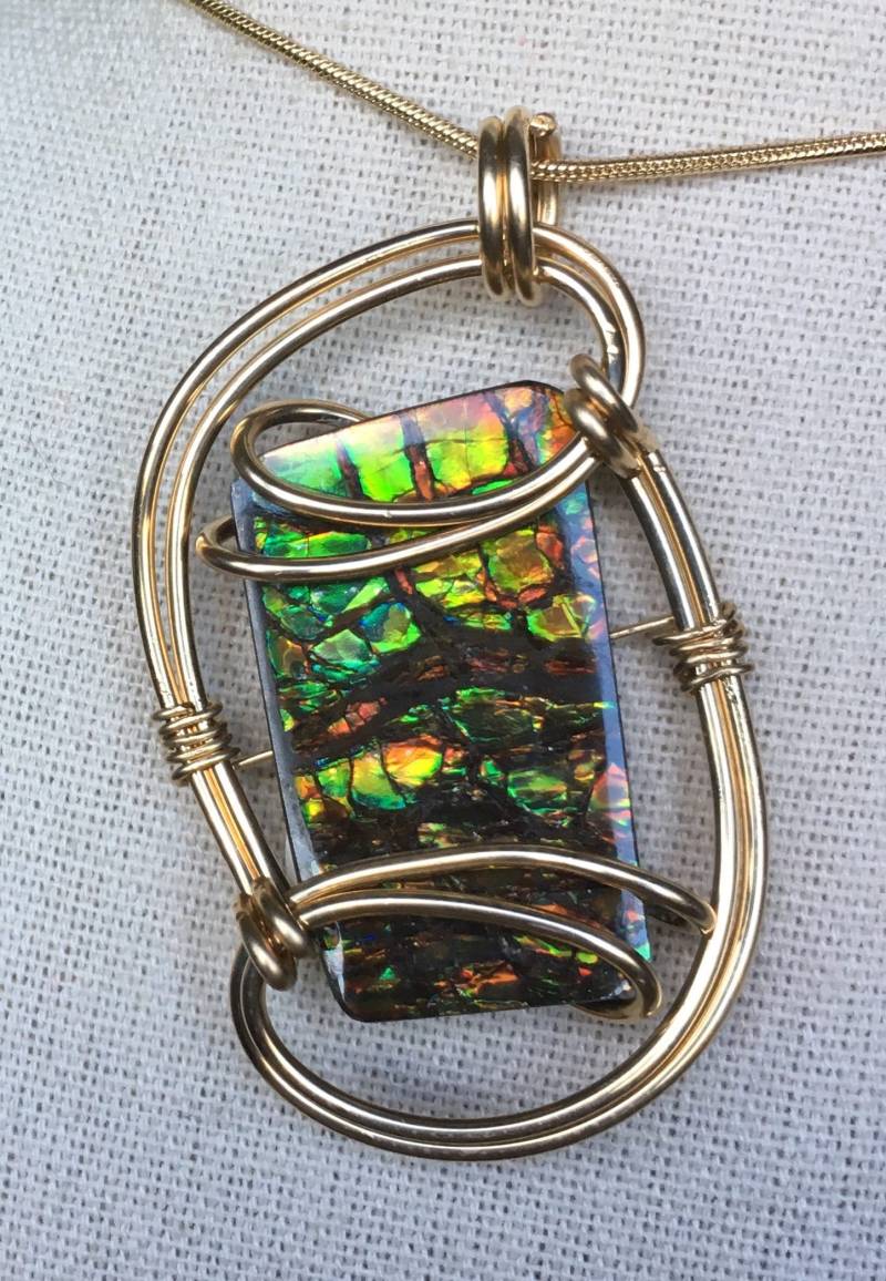 Ammolit Anhänger Ammolit Anhänger von AmmoliteRainbows