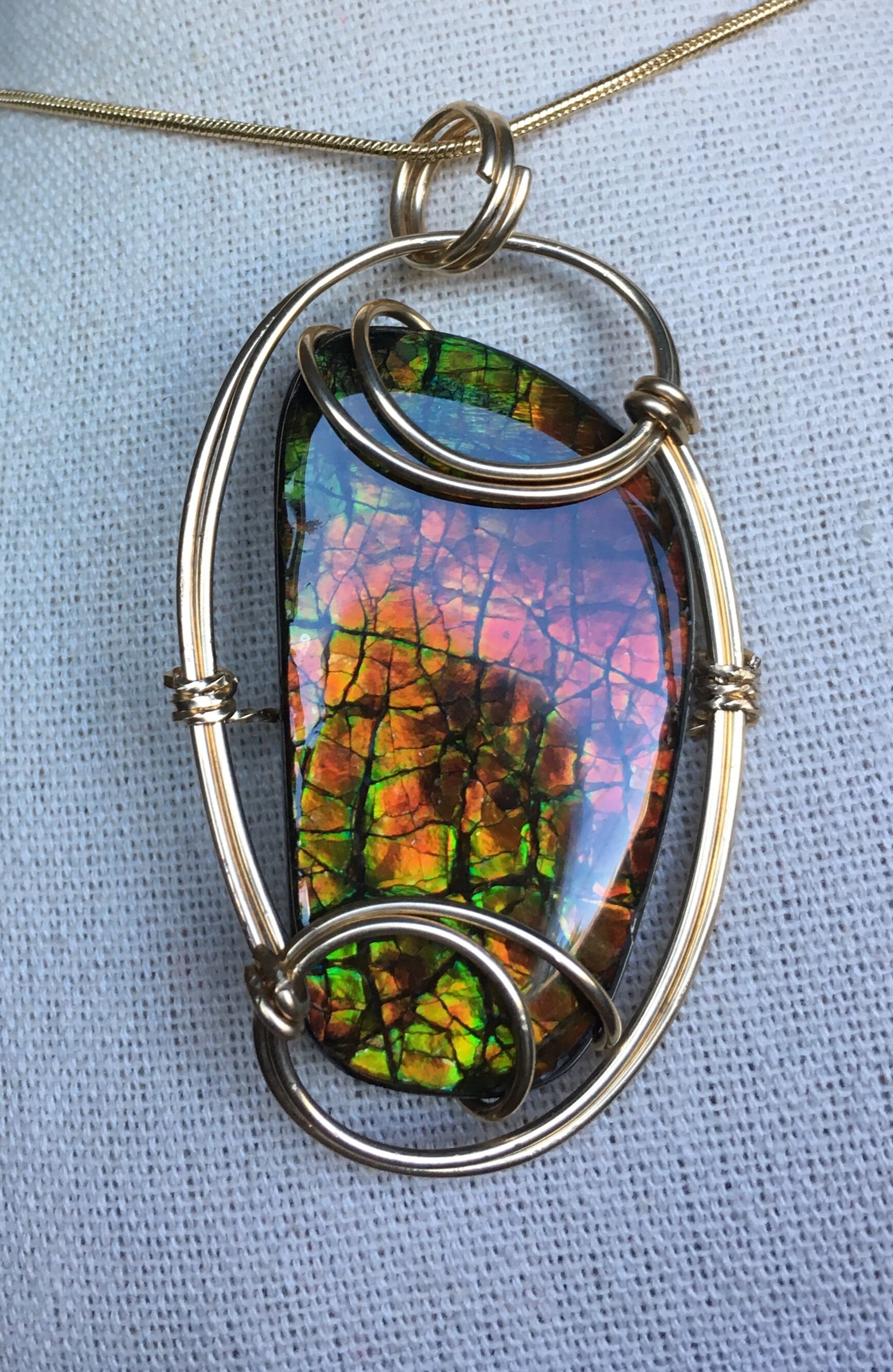 Ammolit Anhänger Ammolit Anhänger von AmmoliteRainbows