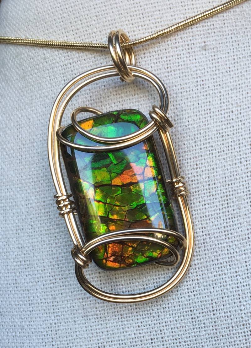 Ammolit Anhänger Ammolit Anhänger von AmmoliteRainbows