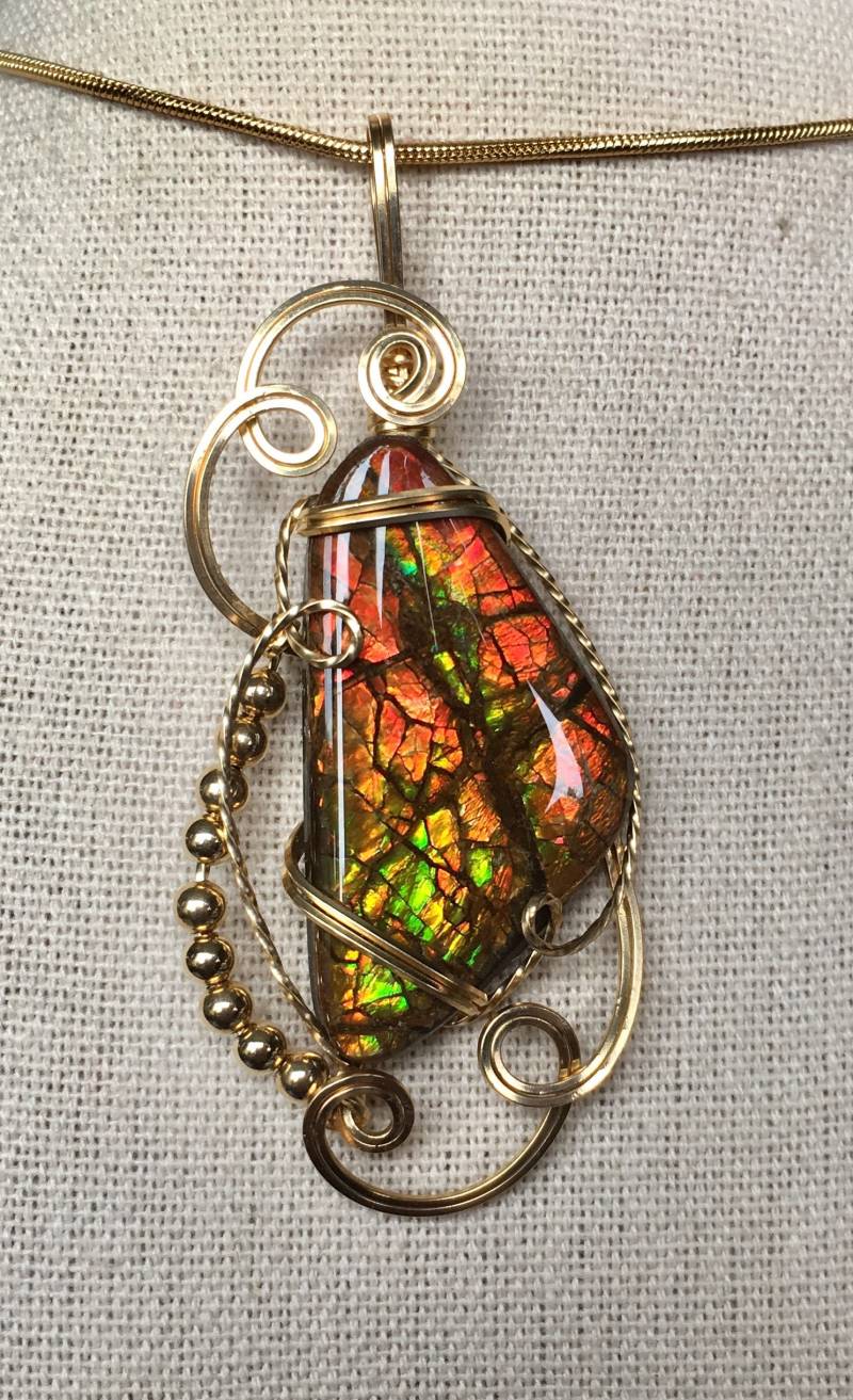 Ammolit Anhänger Ammolit Anhänger von AmmoliteRainbows