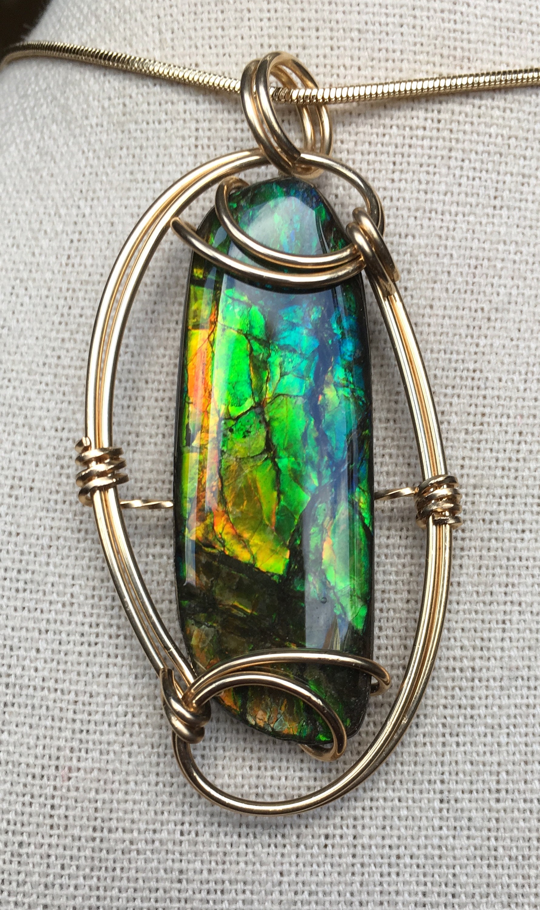 Ammolit Anhänger Ammolit Anhänger von AmmoliteRainbows