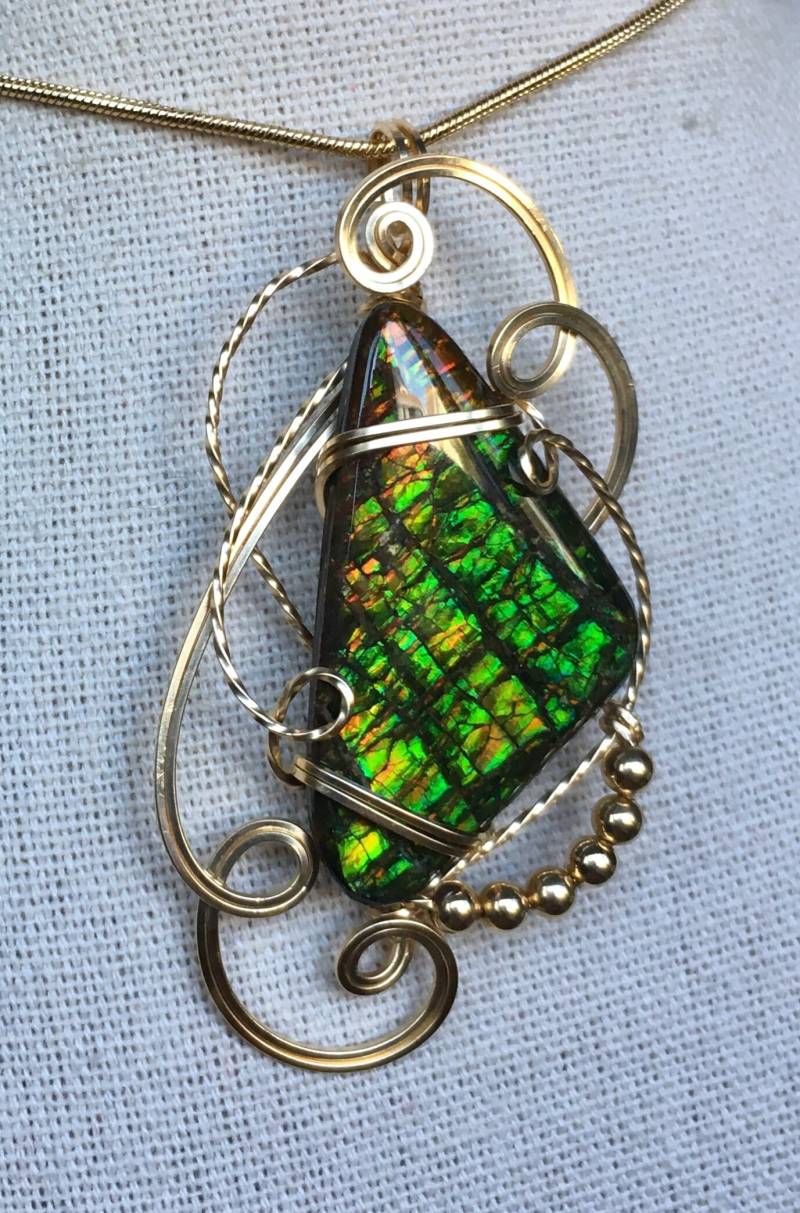 Ammolit Anhänger Ammolit Anhänger von AmmoliteRainbows