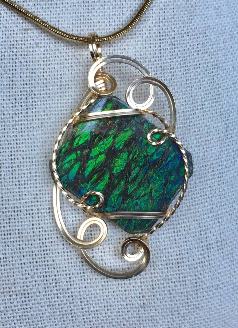 Ammolit Anhänger Ammolit Anhänger von AmmoliteRainbows