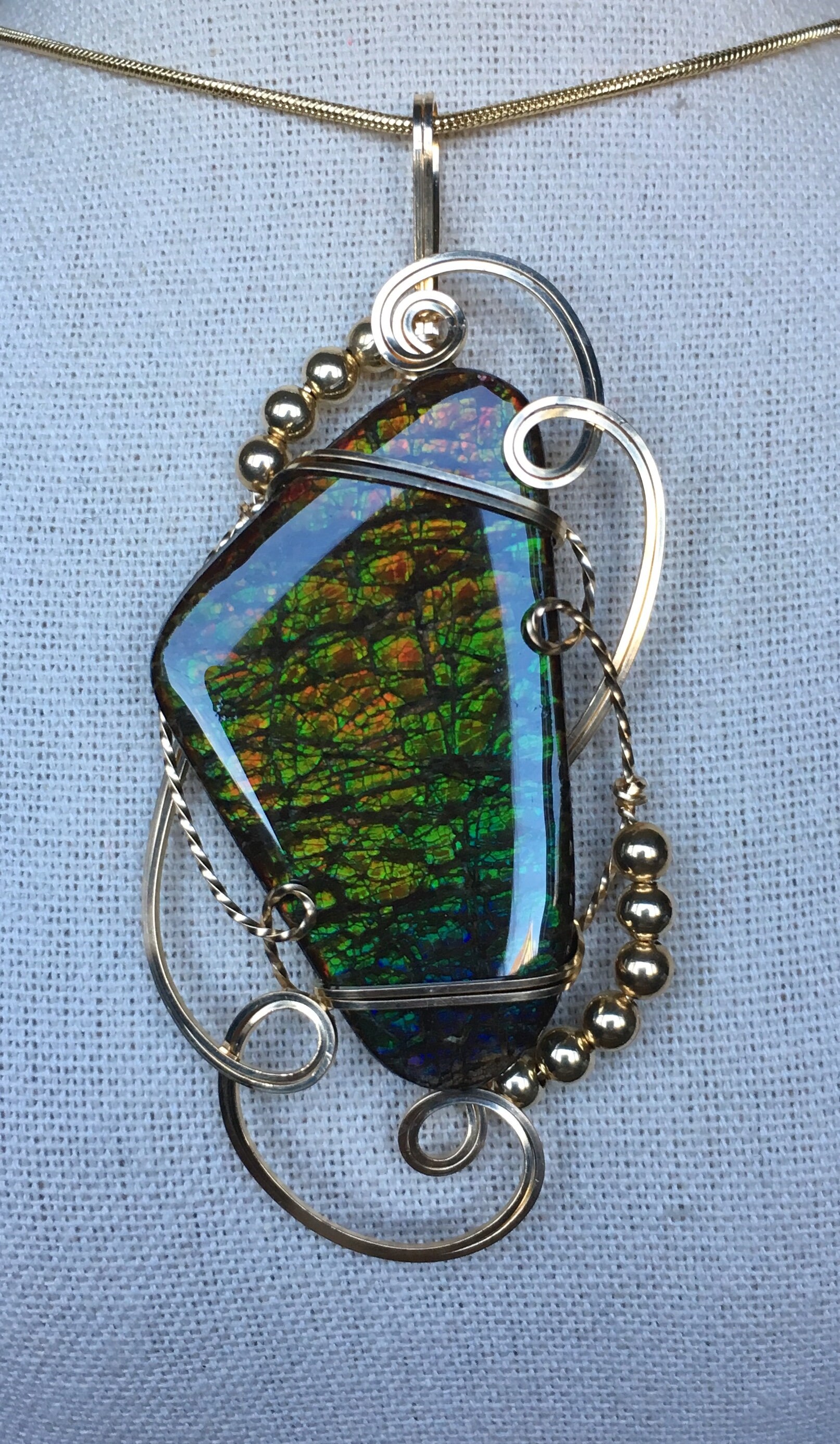 Ammolit Anhänger Ammolit Anhänger von AmmoliteRainbows