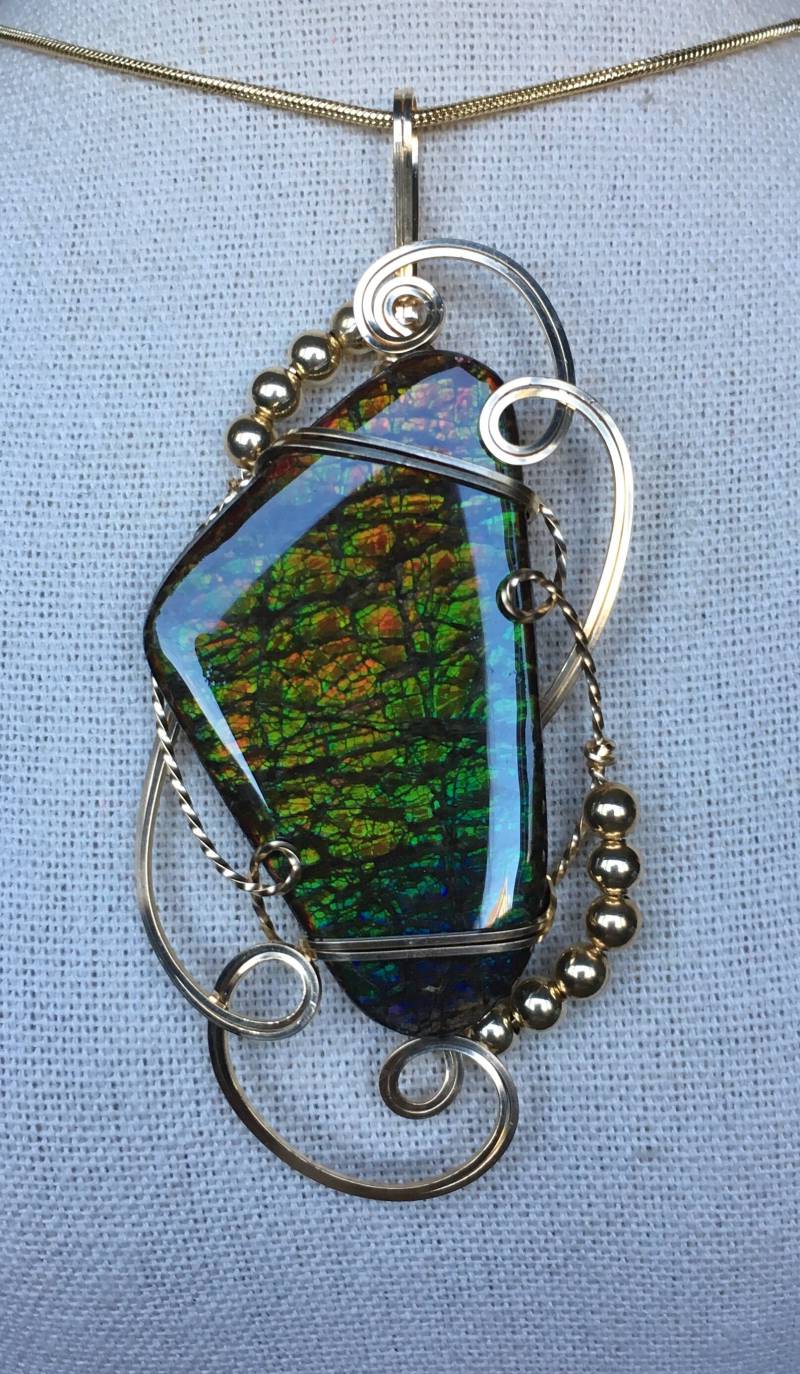 Ammolit Anhänger Ammolit Anhänger von AmmoliteRainbows