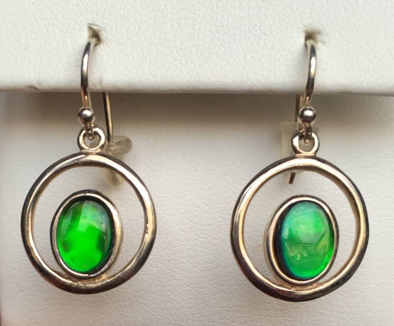 Ammolit Ohrringe - Lebendiges Grün Ammolit Ohrringe - Lebendiges Grün von AmmoliteRainbows