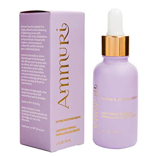 Ammuri Intense Brightening Serum – Alpha Arbutin Formula with Vitamin C, Retinol & Vitamin B3 | Gesichtsserum für Frauen und Männer | Ideal für Hautpflege, Aknebehandlung und Augenringe – 30 ml von Ammuri