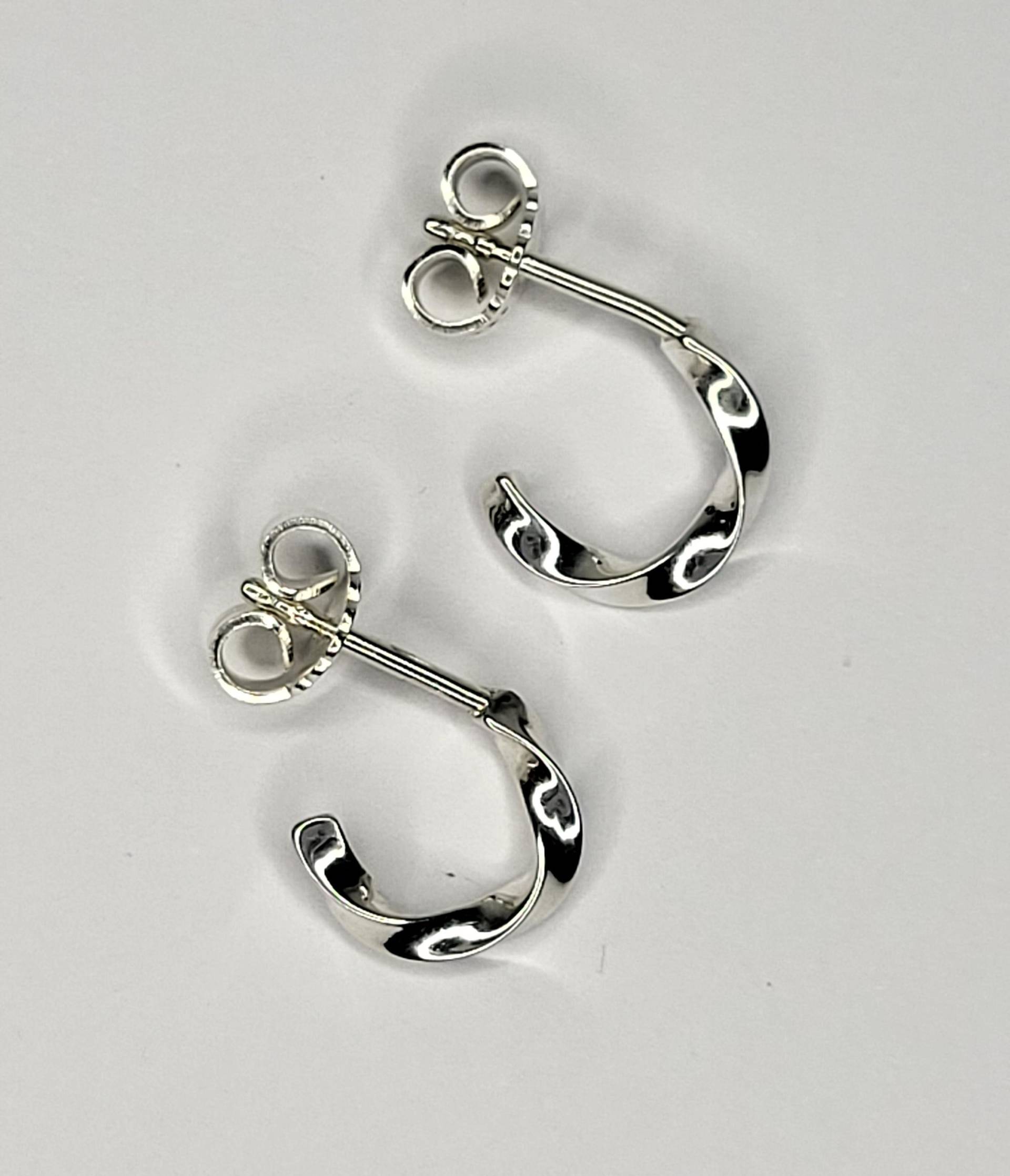 Creolen, Gedrehte Silber, Schmuck, Ohrstecker, Goldschmied von AmoAurumGoldschmiede