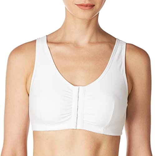 Amoena Damen Frances Freizeit Frontverschluss BH, Blickdicht, Weiss/opulenter Garten, 80/85 (C/D) (M) von Amoena