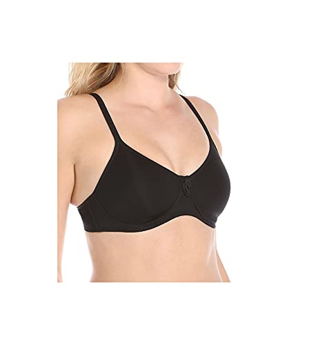 Amoena Damen Lara Nahtloser geformter Bügel-BH - Schwarz - 75B von Amoena