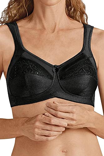 Amoena Damen Plus Size Isadora Full Figure Wirefree Pocketed Bra BH, Schwarz, 75C von Amoena