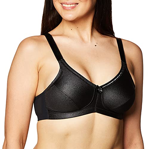 Amoena Damen Rita Bügelloser Coolmaxa Taschen BH, Undurchsichtige, Schwarz, 80A von Amoena