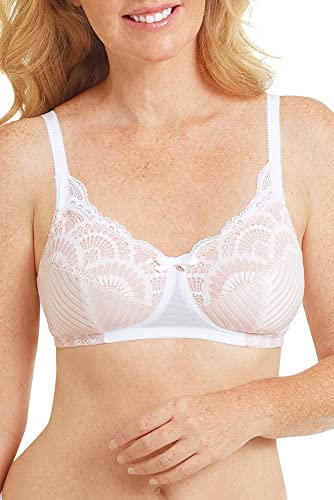 Amoena Karolina Soft-BH | Größe: 85C | Farbe: Weiß/Sand | Feines Material | Streifenoptik | Taschen aus atmungsaktivem Mikrofasermaterial | Vorne Netzmaterial | Verstellbare Träger Amoena Karolina Soft-BH | Größe: 85C | Farbe: Weiß/Sand | Feines Material | Streifenoptik | Taschen aus atmungsaktivem Mikrofasermaterial | Vorne Netzmaterial | Verstellbare Träger von Amoena