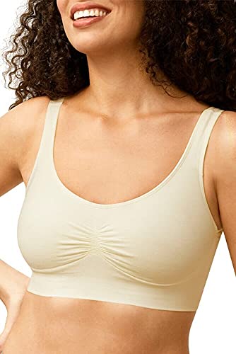 amoena Prothesen Soft-BH Becky | Größe: M | Farbe: Wollweiß | Ohne Bügel, Nähte oder Verschlüsse | Unsichtbar unter der Kleidung | Extra breite und weiche Träger | Gemoldete Taschen amoena Prothesen Soft-BH Becky | Größe: M | Farbe: Wollweiß | Ohne Bügel, Nähte oder Verschlüsse | Unsichtbar unter der Kleidung | Extra breite und weiche Träger | Gemoldete Taschen von Amoena