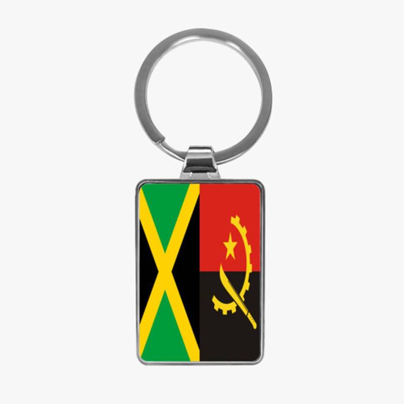 Customisable Half-And-Half Double Flag Heart Keychain | Select Any 2 Flags von Amolep