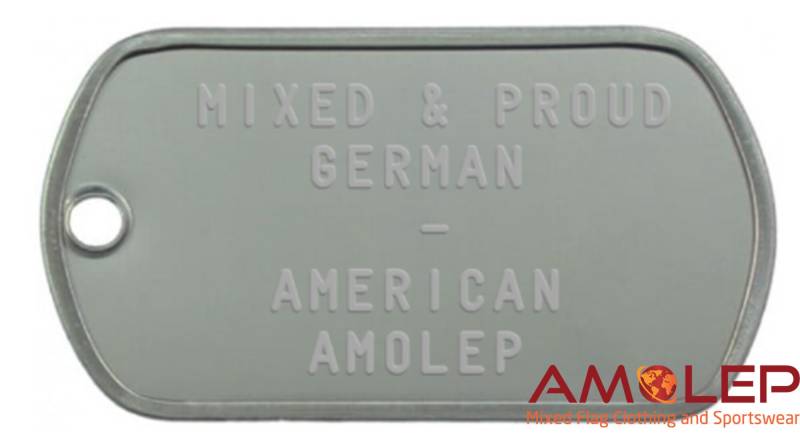 Double/Combo Country Dog | Military Tags - Customizable | Select Any 2 Countries Of Your Choice von Amolep