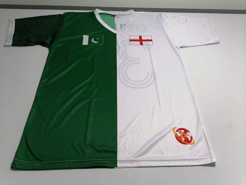Half Pakistan & England Amolep Multinational Football /Soccer Jersey von Amolep