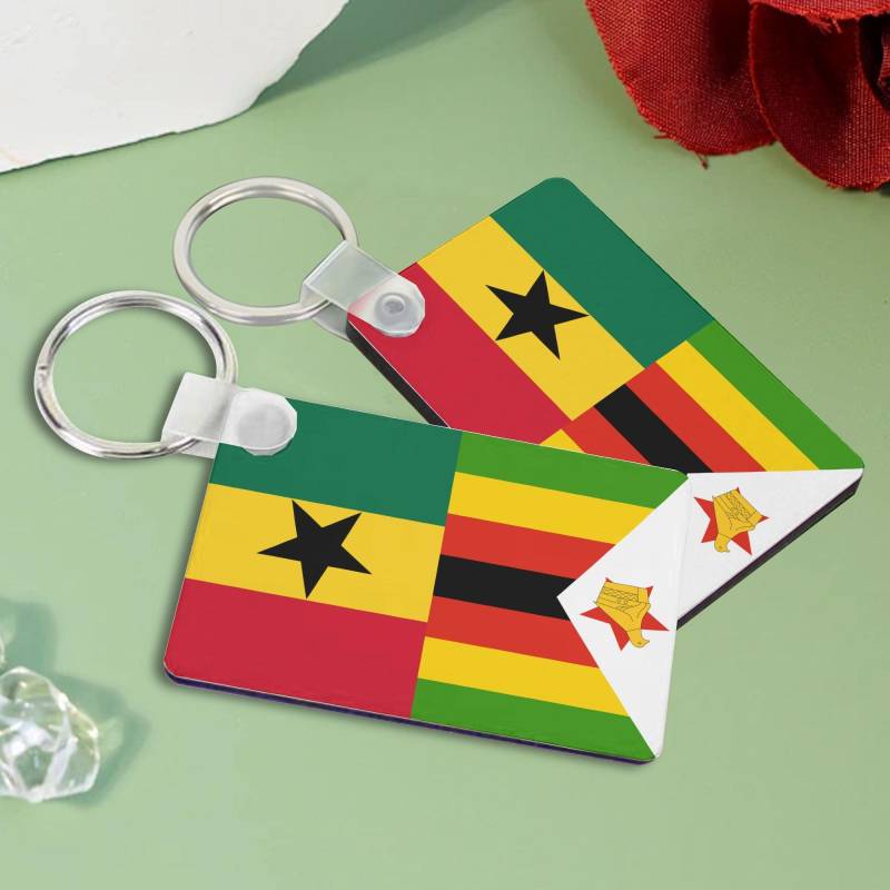 Personalized Custom Double-Sided Flag Keychain - Country Car Keyring For Travel, Gifts & Daily Use | Select Any 2 Flags von Amolep