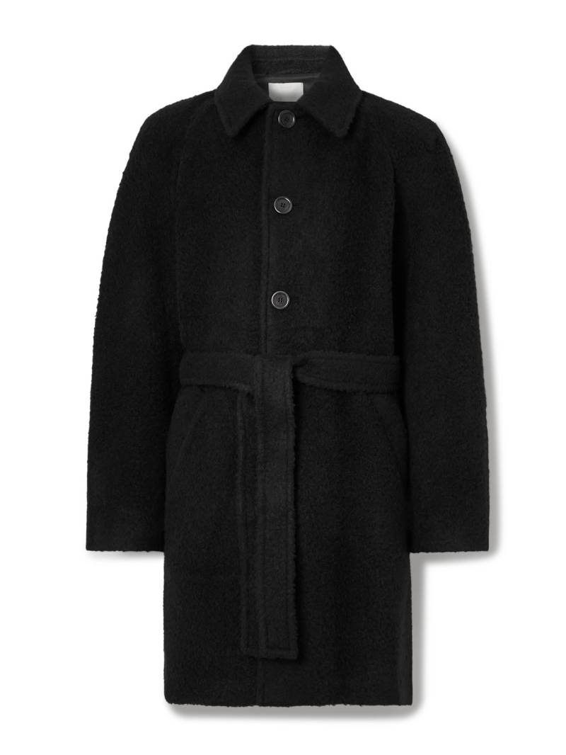 Amomento - Oversized Belted Wool-Blend Bouclé Coat - Men - Black - L von Amomento