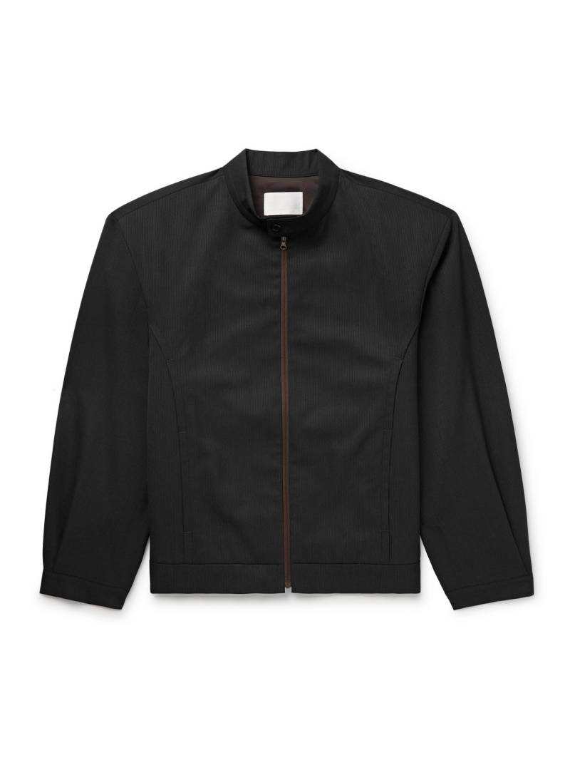 Amomento - Striped Wool-Blend Jacket - Men - Black - L von Amomento