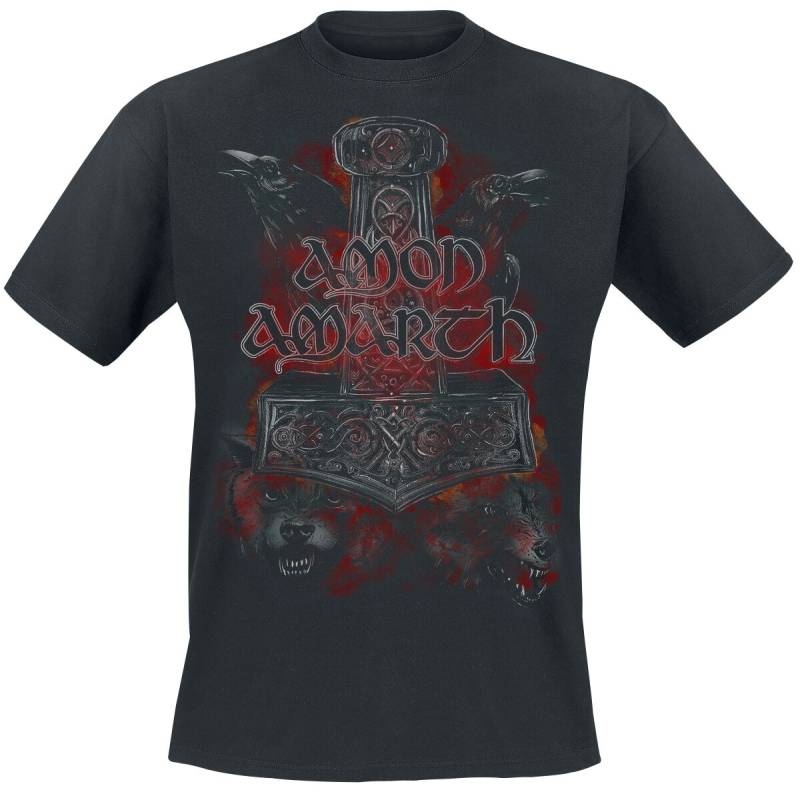 Amon Amarth Crows And Wolves T-Shirt schwarz in 4XL von Amon Amarth