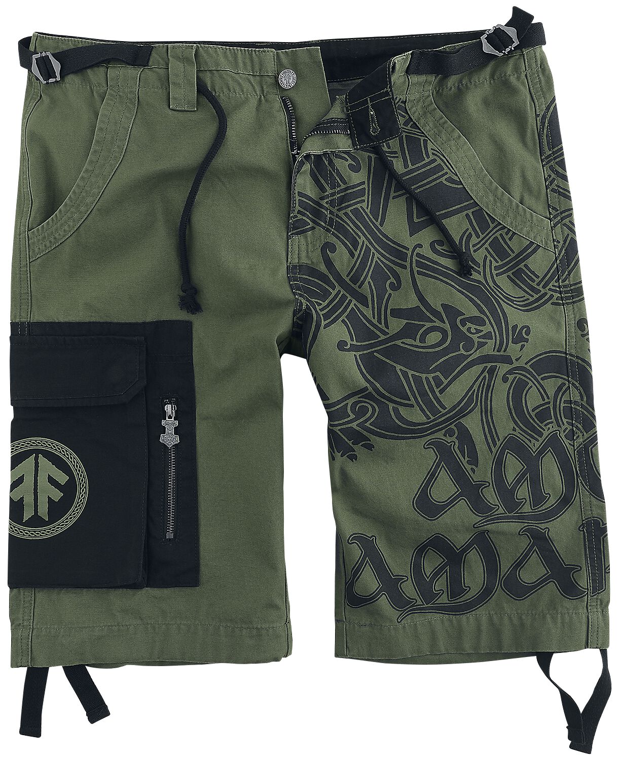 Amon Amarth EMP Signature Collection Short oliv schwarz in M von Amon Amarth