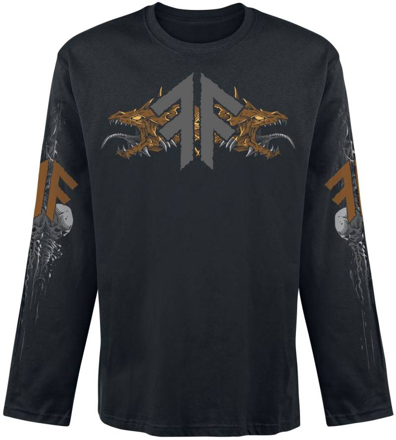 Amon Amarth Fafner's Gold Langarmshirt schwarz in XXL von Amon Amarth