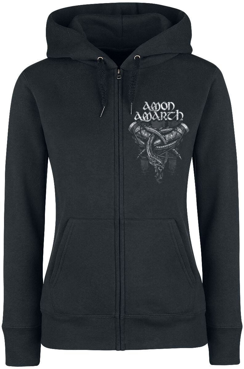Amon Amarth Kapuzenjacke - Carved Skull - S bis XXL - für Damen - Größe XXL - schwarz  - EMP exklusives Merchandise! von Amon Amarth
