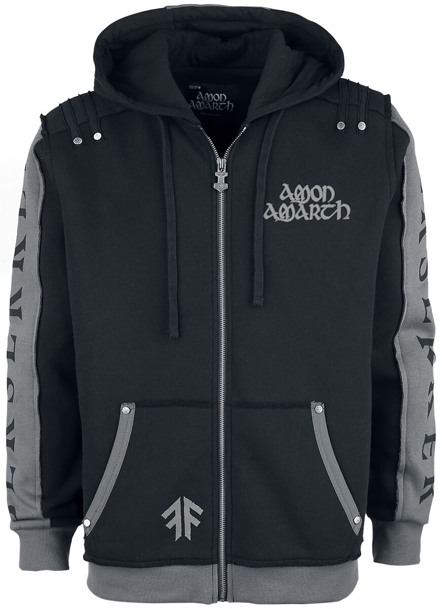 Amon Amarth Kapuzenjacke - EMP Signature Collection - S bis 4XL - für Männer - Größe 4XL - schwarz  - EMP exklusives Merchandise! von Amon Amarth