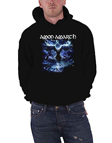 Amon Amarth Kapuzenpullover Ravens Flight Band Logo Nue offiziell Herren Schwarz XL von Amon Amarth