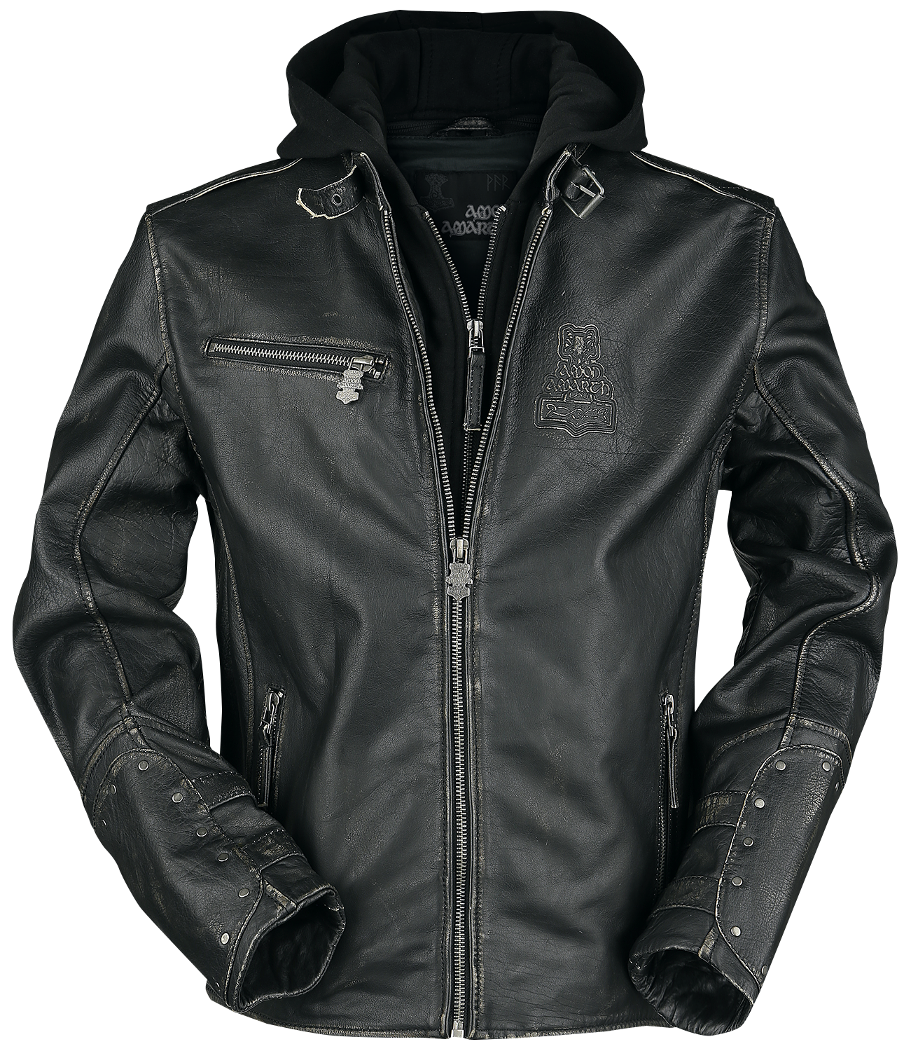 Amon Amarth Lederjacke - Thorhammer - S bis 3XL - für Männer - Größe S - schwarz - EMP exklusives Merchandise! Amon Amarth Lederjacke - Thorhammer - S bis 3XL - für Männer - Größe S - schwarz - EMP exklusives Merchandise! von Amon Amarth