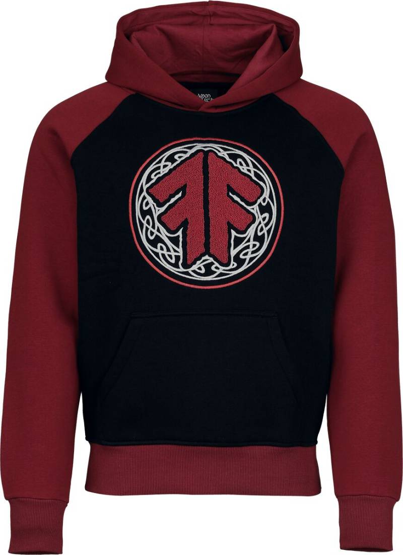 Amon Amarth Logo Kapuzenpullover schwarz burgund in 3XL von Amon Amarth