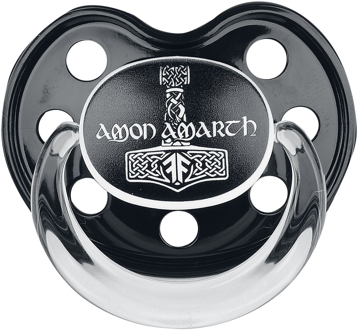 Amon Amarth Metal Kids - Thors Hammer Schnuller schwarz Amon Amarth Metal Kids - Thors Hammer Schnuller schwarz von Amon Amarth