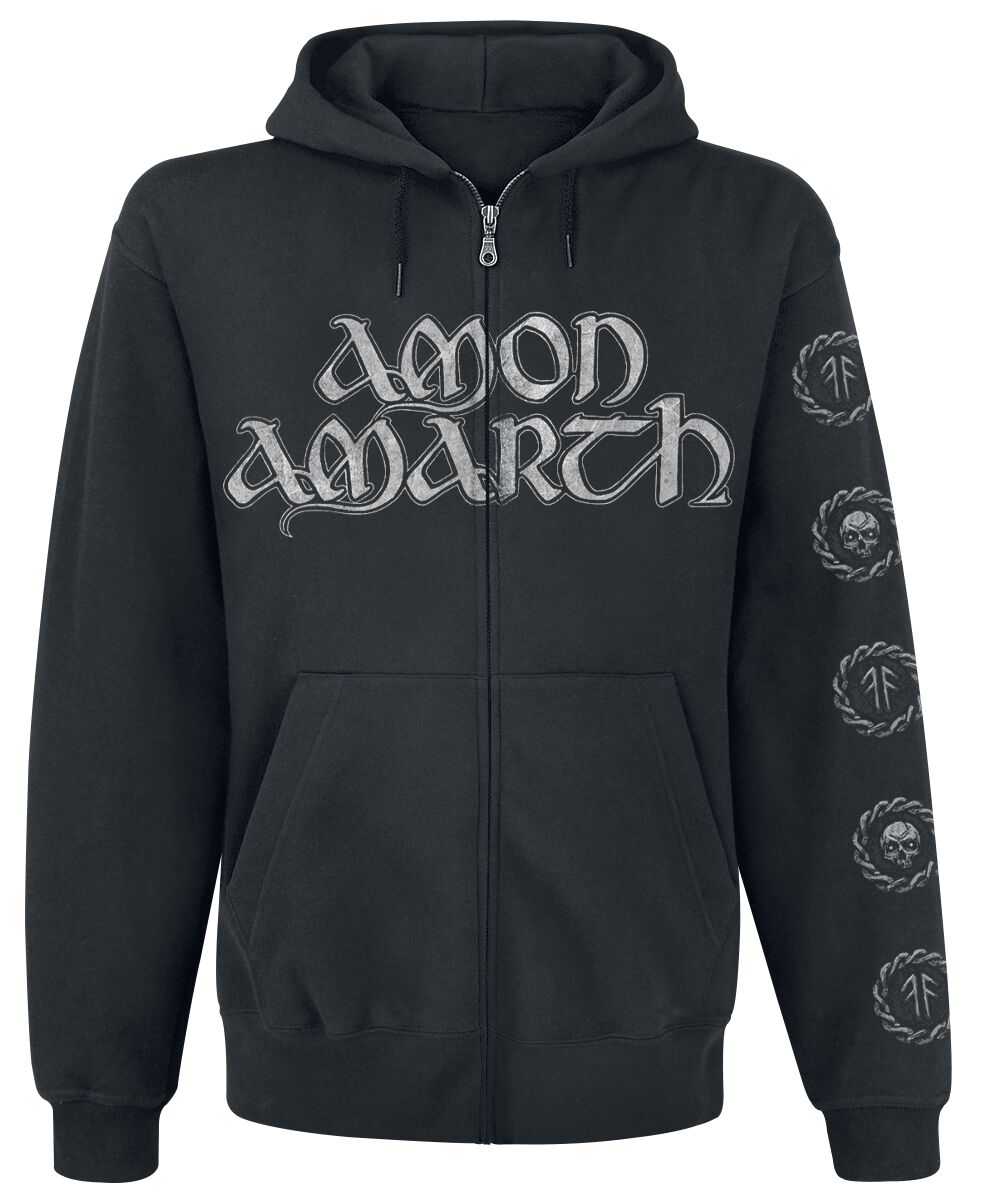 Amon Amarth Skullship Kapuzenjacke schwarz in XL von Amon Amarth