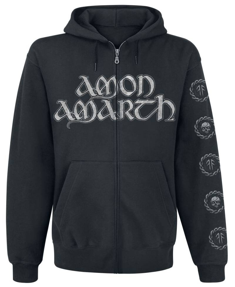Amon Amarth Skullship Kapuzenjacke schwarz in XXL von Amon Amarth