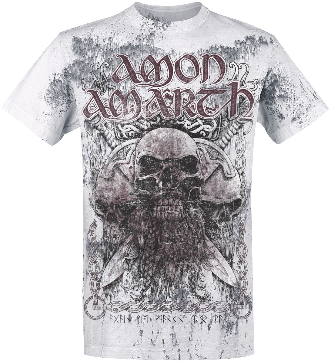 Amon Amarth T-Shirt - Beardskulls - M bis 4XL - für Männer - Größe XXL - hellgrau - EMP exklusives Merchandise! Amon Amarth T-Shirt - Beardskulls - M bis 4XL - für Männer - Größe XXL - hellgrau - EMP exklusives Merchandise! von Amon Amarth