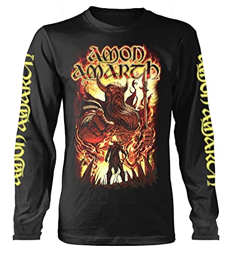Amon Amarth T Shirt Oden Wants You Logo Nue offiziell Herren Schwarz Long Sleeve von Amon Amarth