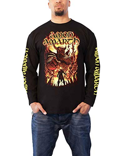 Amon Amarth T Shirt Oden Wants You Logo Nue offiziell Herren Schwarz Long Sleeve von Plastic Head