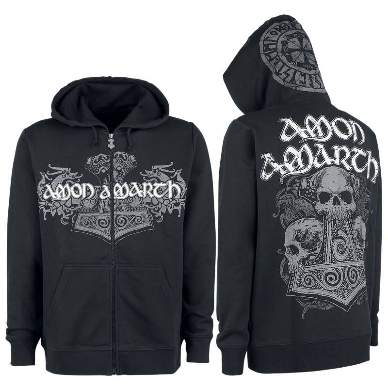 Amon Amarth Thorhammer Kapuzenjacke schwarz in XL von Amon Amarth